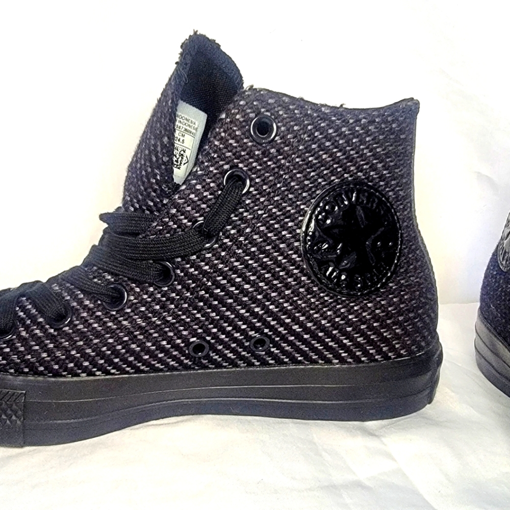 Converse Chuck Taylor All Star, black grey textile structured
